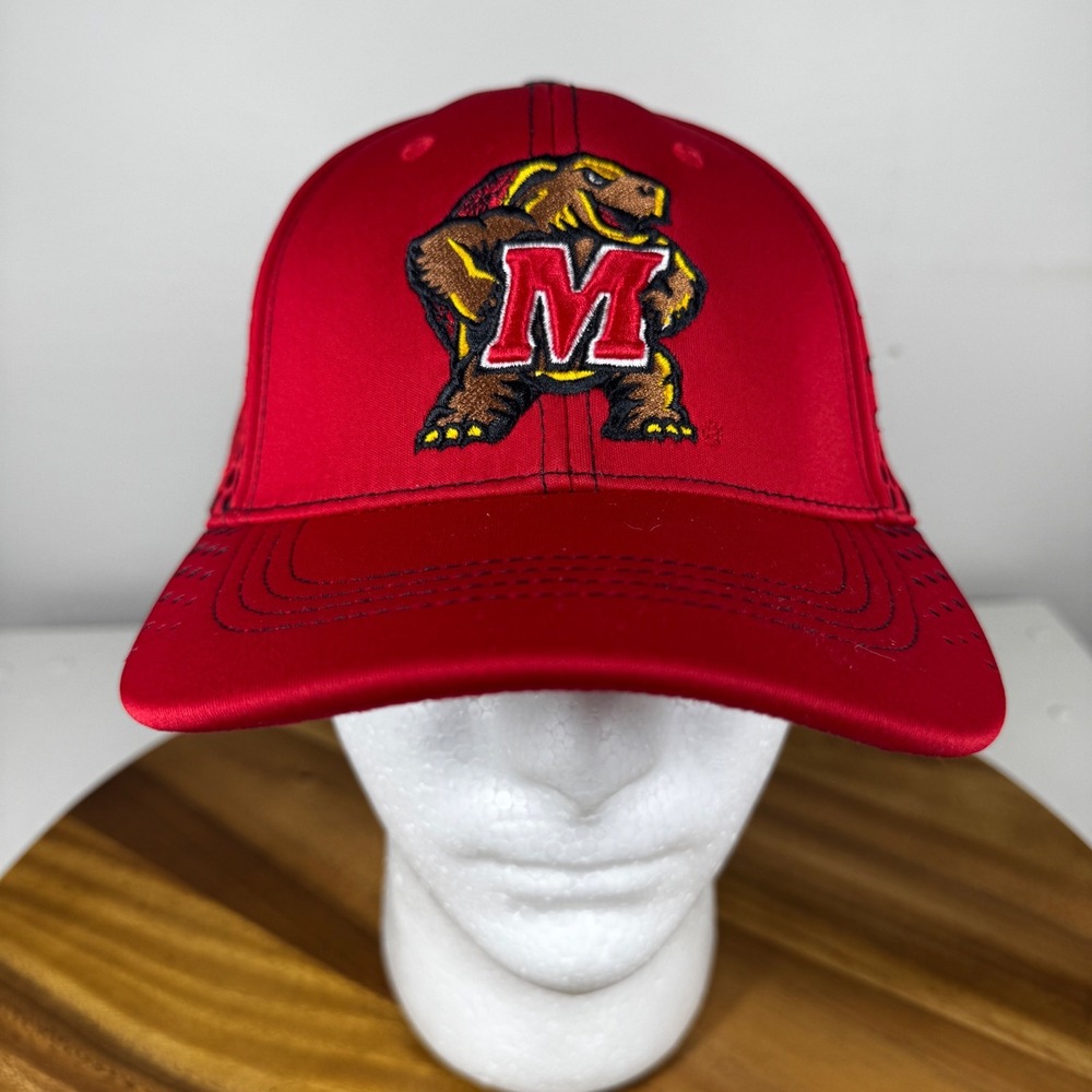 Top of the World Maryland‎ Terrapins Red Flex Fit Hat Cap Mens - Picture 2 of 9
